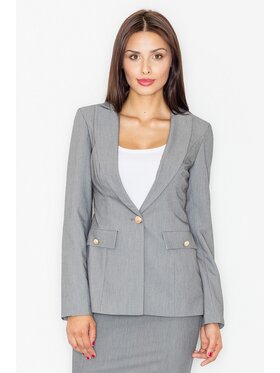 FIGL FIGL Marynarka M489 Szary Regular Fit