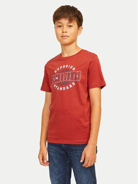 Jack&Jones Junior Jack&Jones Junior Футболка Logo 12258877 Червоний Regular Fit