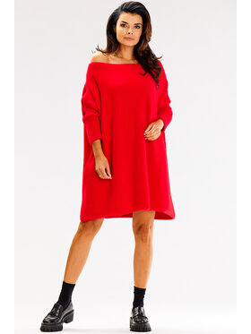 Awama Awama Svetr A618 Červená Basic Fit