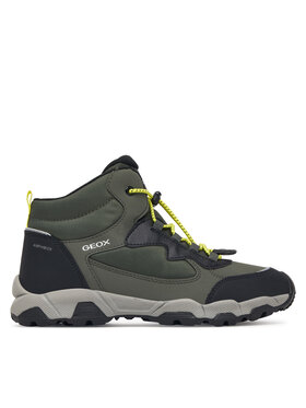 Geox Geox Schnürschuhe J Magnetar Boy B Abx J463ZC 050FU C0914 D Dunkelgrün