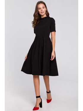 Makover Makover Večerní šaty K028 Černá Regular Fit