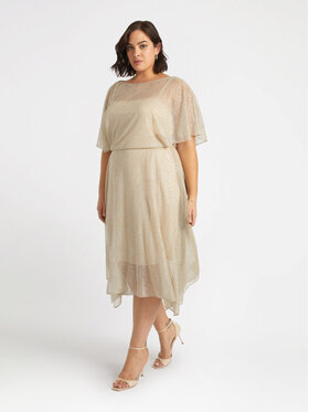 Fiorella Rubino Fiorella Rubino Sukienka wieczorowa 7550T001562N008 Kremowy A-Line Fit