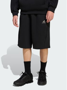 adidas adidas Szorty materiałowe 159228 Czarny Regular Fit