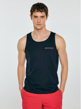 BIG STAR BIG STAR Tank top SONER Granatowy Basic Fit