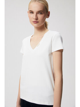 BIZUU BIZUU T-Shirt FOKIA Biały Standard Fit