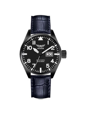 Aviator Aviator Zegarek V.1.22.5.148.4.BLP42 Niebieski