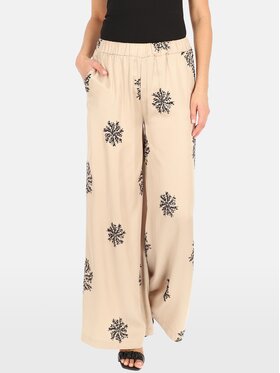 Perso Perso Spodnie materiałowe PTE242379F Beżowy Regular Fit