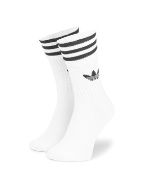 adidas adidas Set di 3 paia di calzini lunghi unisex Solid Crew Sock S21489 Bianco