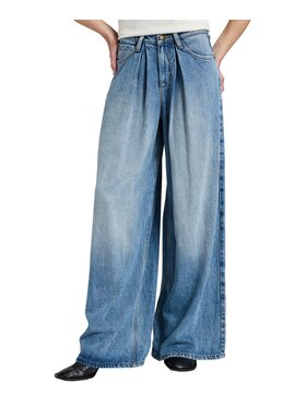 Lee Lee Jeansy 112385895 Niebieski Wide Leg