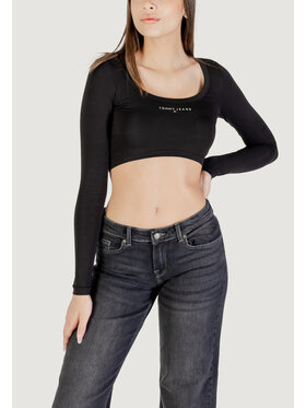 Tommy Jeans Tommy Jeans T-shirt TJW SLIM SP CRP LINE Nero Slim Fit