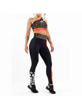 LaBellaMafia LaBellaMafia Legginsy LABELLAMAFIA LEGGING FRENETIC BLACK Czarny Regular Fit