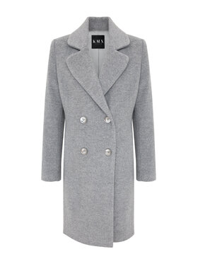 KMX Studio KMX Studio Płaszcz zimowy 186520017 Szary Fitted Fit