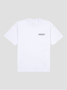 2005 2005 T-Shirt Basic Biały Oversize