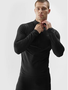 4F 4F Longsleeve 4FAW23UBRUM035-20S Czarny Regular Fit