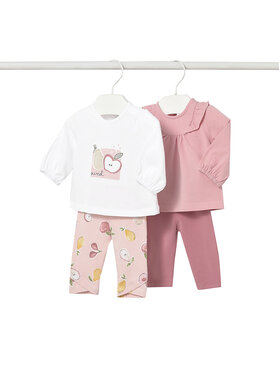 Mayoral Mayoral Komplet bluzka i legginsy 1741 Różowy Regular Fit
