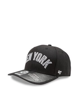 47 Brand 47 Brand Шапка с козирка MLB New York Yankees Replica Script 47 MVP DP B-REPSP17WBP-BKB Черен