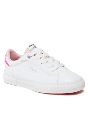 Pepe Jeans Pepe Jeans Tenis superge Kenton Basic Girl PGS30549 Bela