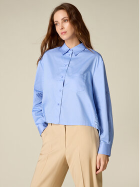 Oltre Oltre Camicia 5182J000859N004 Turchese Boxy Fit