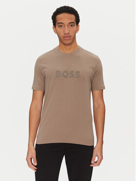 BOSS BOSS T-krekls 50531271 Zaļš Regular Fit