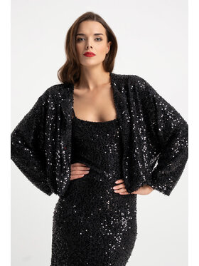 CLICK CLICK Μπόμπερ μπουφάν 71-0004 Μαύρο Regular Fit