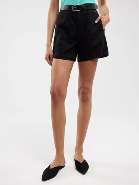 BIG STAR BIG STAR Szorty materiałowe KALEY_906_110 Czarny Classic Fit
