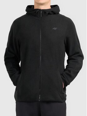 4F 4F Fleecová mikina 4FWMM00TFLEM488-20S Černá Basic Fit
