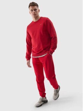 4F 4F Pantaloni da tuta 4FWSS24 TTROM603 61S CIEMNA CZERWIEŃ XL Rosso Regular Fit