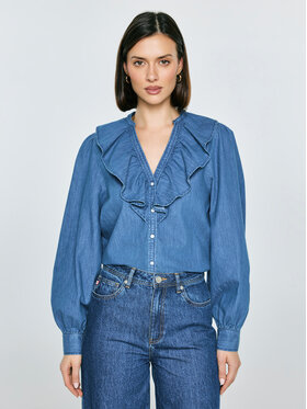 BIG STAR BIG STAR Koszula jeansowa IRINA Niebieski Basic Fit