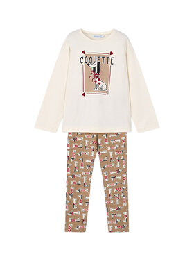 Mayoral Mayoral Completo maglietta e leggings 4719 Cachi Regular Fit