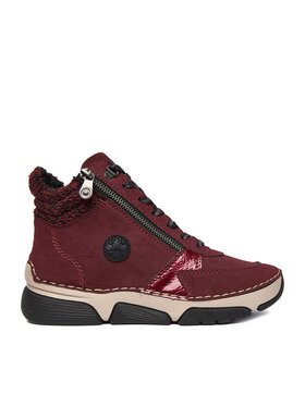 Rieker Rieker Schnürschuhe 45960-35 Dunkelrot