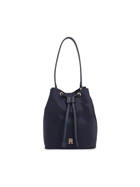 Tommy Hilfiger Tommy Hilfiger Borsetta Poppy Bucket AW0AW15218 Blu scuro