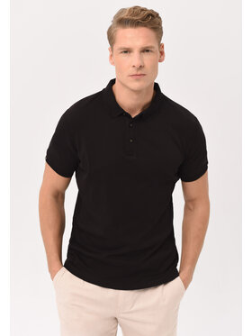 Volcano Volcano Polo O-VOLVI Czarny Regular Fit