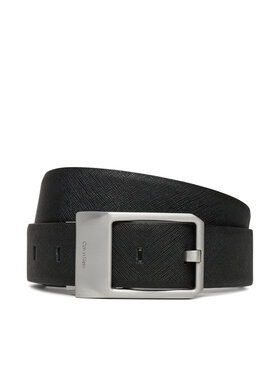Calvin Klein Calvin Klein Herrengürtel Faceted Buckle 35Mm Adj/Rev LV04D7010G Schwarz