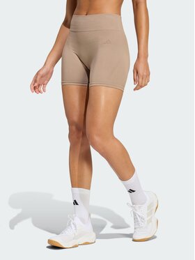adidas adidas Szorty sportowe Workout Essentials 4 inch Brązowy Fitted Fit
