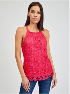 Orsay Orsay Tank top 102091324000__L Różowy Regular Fit