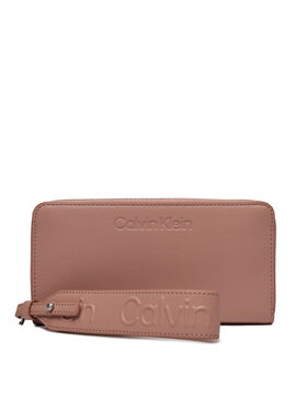 Calvin Klein Calvin Klein Suur naiste rahakott Gracie Wallet W/Strap Lg K60K611388 Roosa