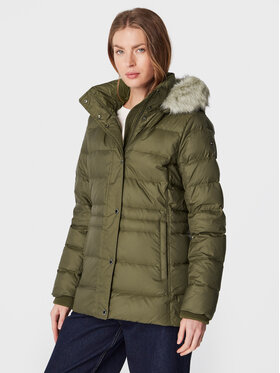 Tommy Hilfiger Tommy Hilfiger Pernata jakna Tyra WW0WW37486 Zelena Regular Fit