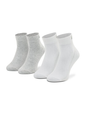 Levi's® Levi's® Zestaw 2 par wysokich skarpet unisex 701218213 Biały