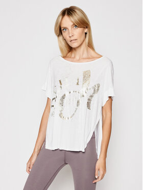 Deha Deha Blúzka B44251 Biela Loose Fit