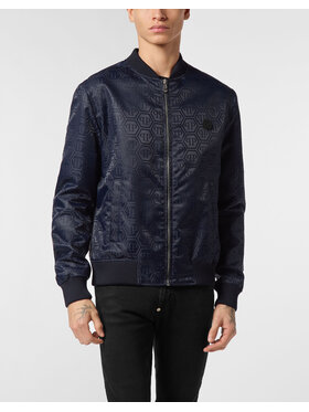 PHILIPP PLEIN PHILIPP PLEIN Bomber 25527 Blu scuro Regular Fit