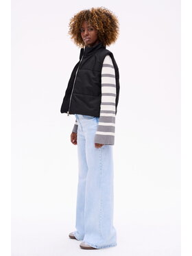 blue shadow blue shadow Kamizelka Andromeda Czarny Regular Fit