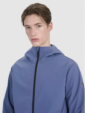 4F 4F Kurtka softshell 4FWSS25TSOFM324-32S Niebieski Regular Fit