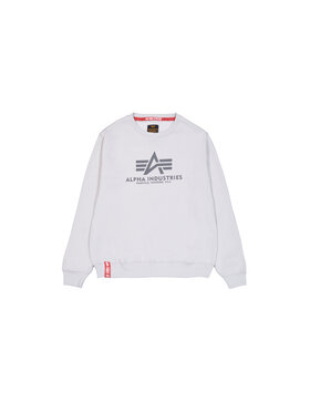 Alpha Industries Alpha Industries Bluza Basic Big Logo Sweatshirt Szary Regular Fit
