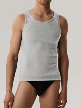 Atlantic Atlantic Podkoszulek basic Szary Regular Fit