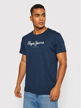 Pepe Jeans Pepe Jeans T-Shirt Eggo PM508208 Granatowy Regular Fit