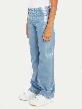 Calvin Klein Jeans Calvin Klein Jeans Pantaloni di tessuto IG0IG02383 Blu Wide Leg
