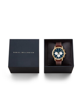 Daniel Wellington Daniel Wellington Zegarek Iconic Chronograph St Mawes Arctic Panda DW00100875 Brązowy