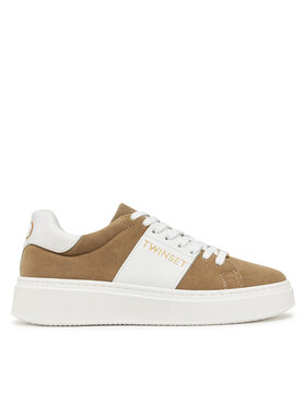 TWINSET TWINSET Sneakersy 251GCJ01C Hnědá