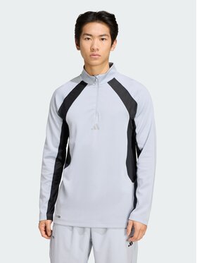 adidas adidas Koszulka techniczna Tech Apparel 1/4 Zip Szary Regular Fit