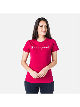 Rossignol Rossignol T-Shirt W Logo Rossi Tee Różowy Regular Fit